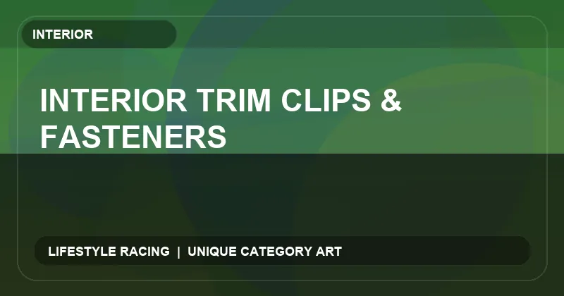 Interior Trim Clips & Fasteners